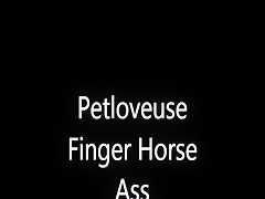 finger horse ass