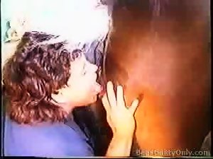woman licking horse pussy
