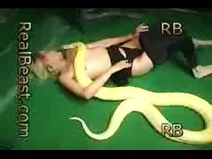 Blond and snake