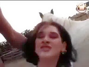 Bad bitches finding horse cock outdoors