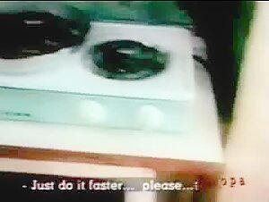 Crazy couple with fish scene