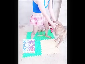 Slut Chinese wife cheating with dog