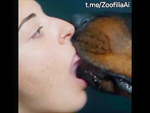 Dog kiss